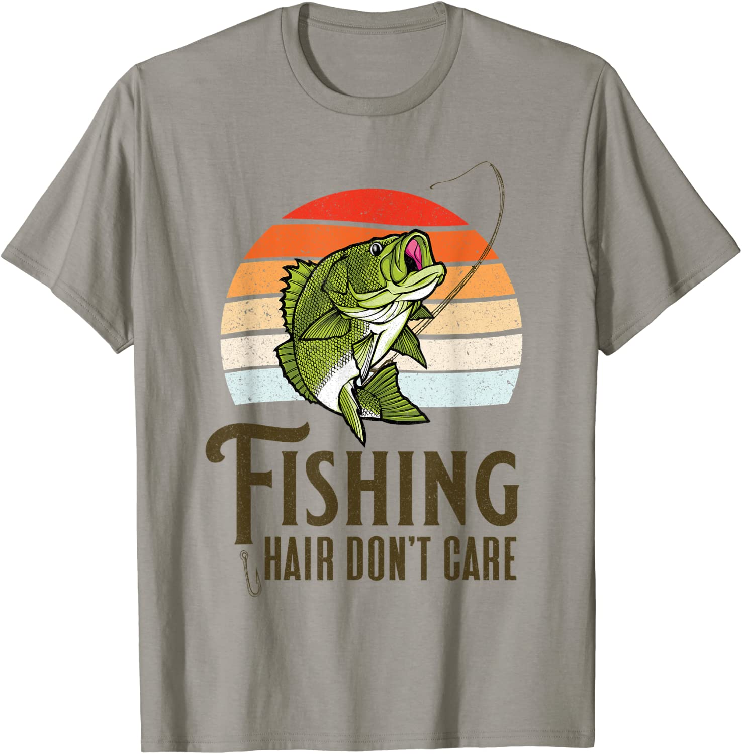 Fishing Hair Don't Care Fly Fishing for Angling lovers T-Shirt Best Price