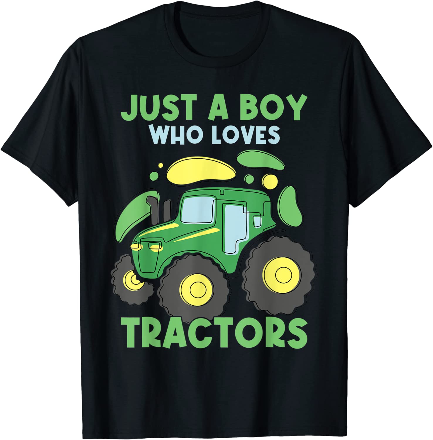 Just a Boy Who Loves Tractors toddler funny Tractor Lover T-Shirt Best Price