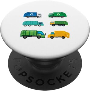 Garbage Truck Trash bin Recycling Garbage Truck Driver Cool PopSockets Swappable PopGrip Best Price