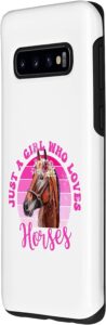 Galaxy S10 Just A Girl Who Loves Horses - Riding Girl Equestrian Lover Case Cheapest Price