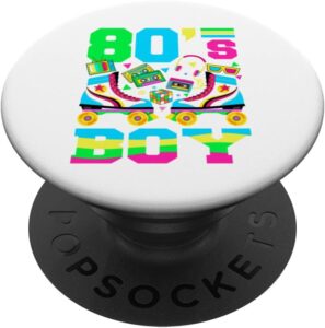 80s Boy Nostalgia Theme Party Outfit Eighties Costume PopSockets Swappable PopGrip Best Price