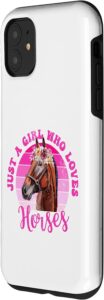 iPhone 11 Just A Girl Who Loves Horses - Riding Girl Equestrian Lover Case Cheapest Price