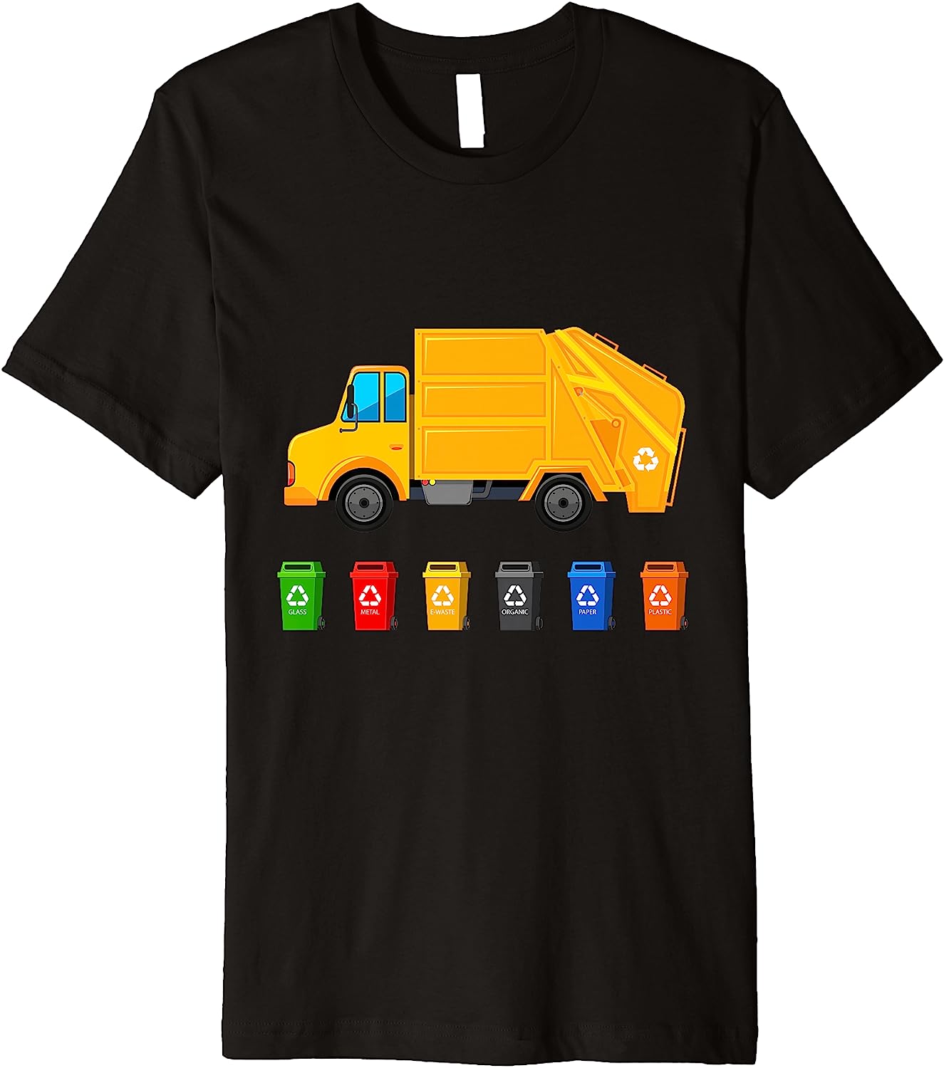 Recycling Trash Truck Funny Kids Garbage Bin Truck Cool Premium T-Shirt Best Price