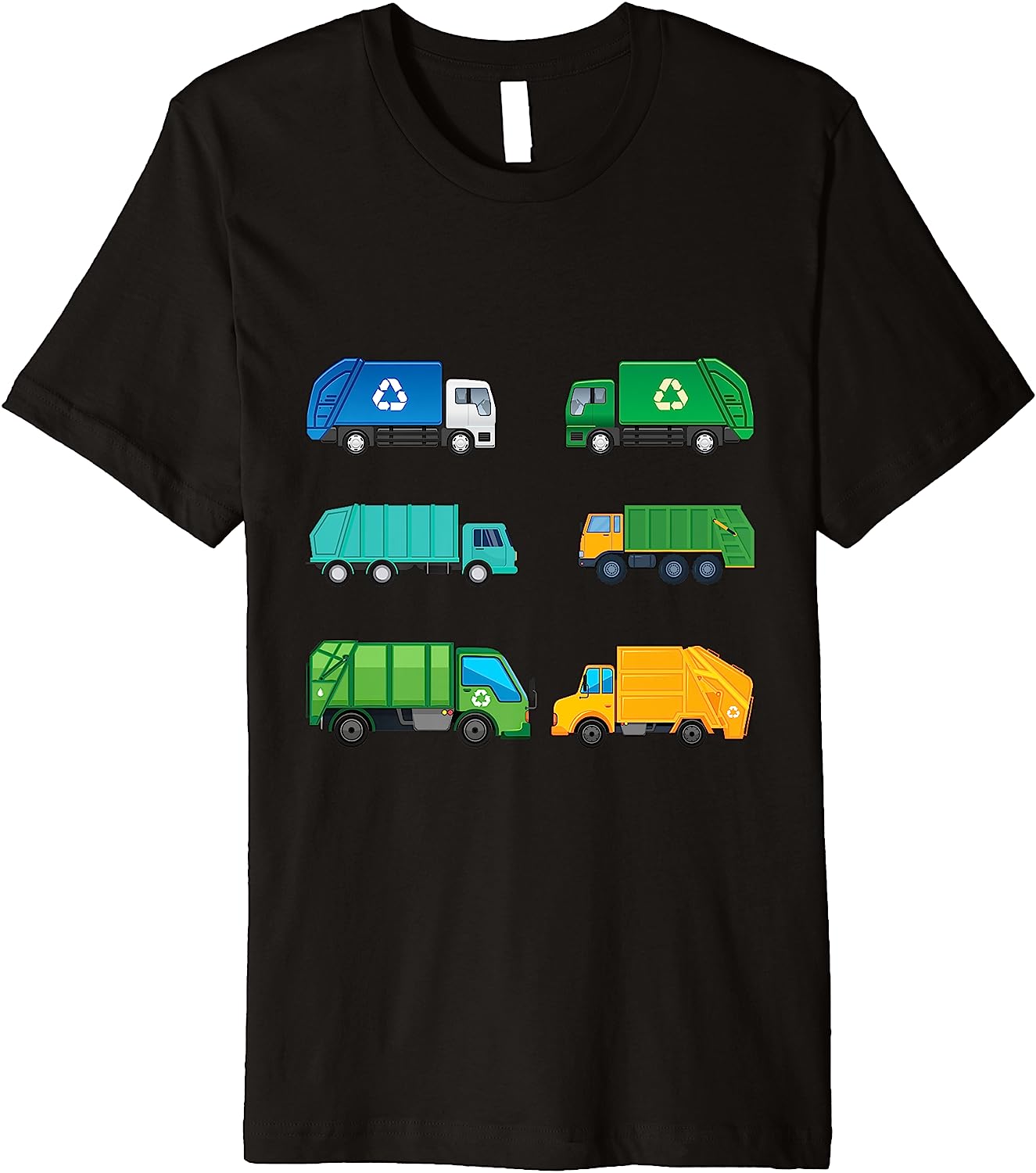 Garbage Truck Trash bin Recycling Garbage Truck Driver Cool Premium T-Shirt Best Price