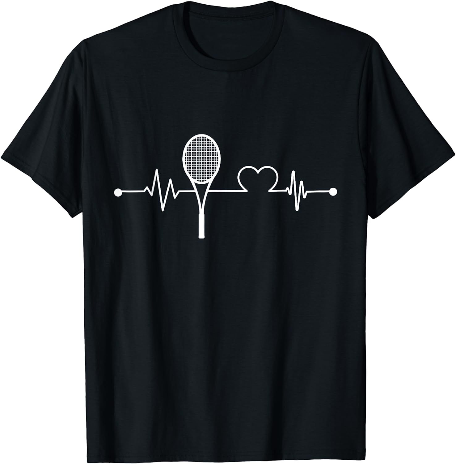 Tennis Heartbeat Tennis Lovers and Tennis players Apparel T-Shirt Best Price