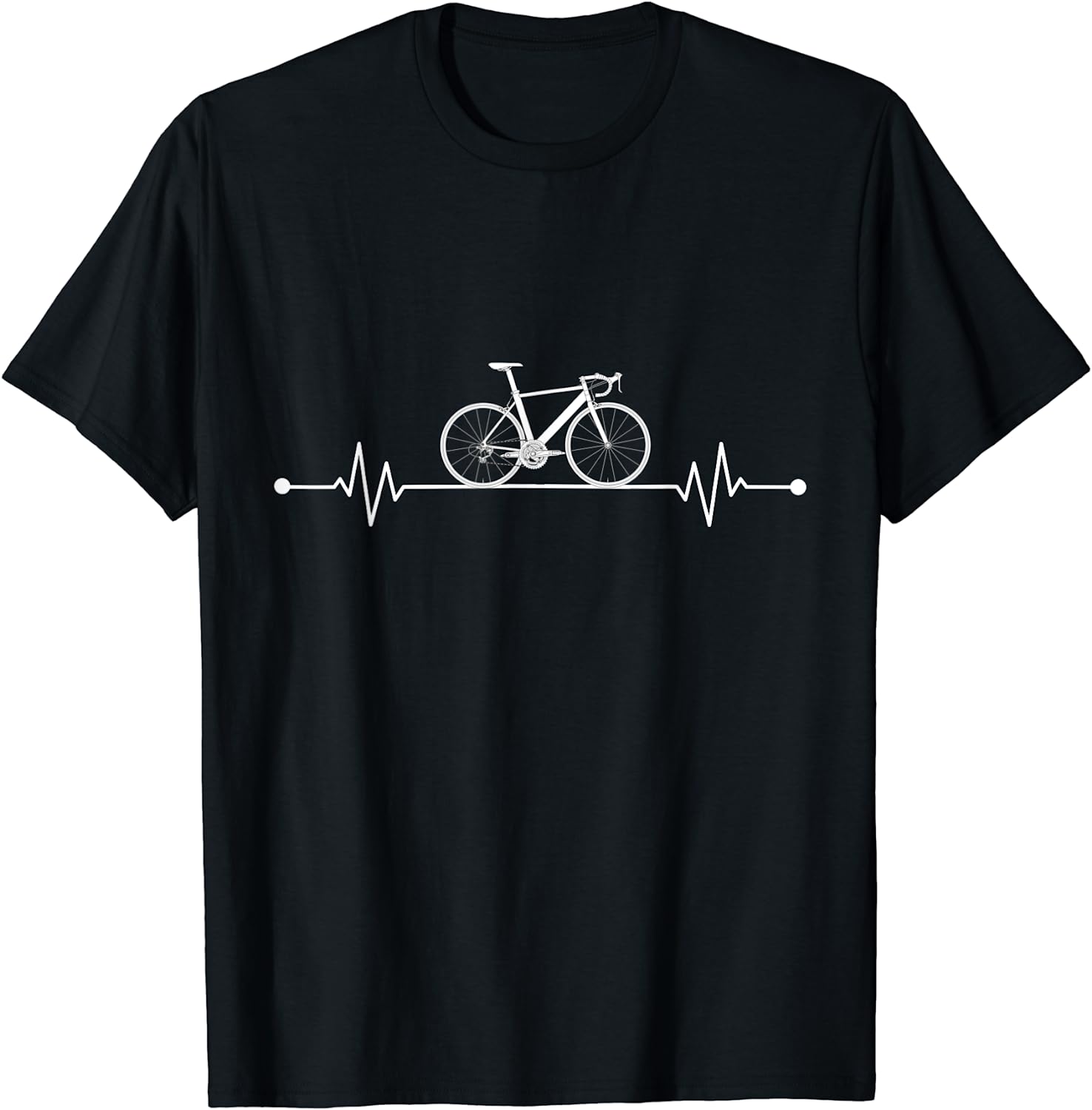 Funny Cycling Heartbeat - Bicycle Love Biking Cycling Lover T-Shirt Best Price