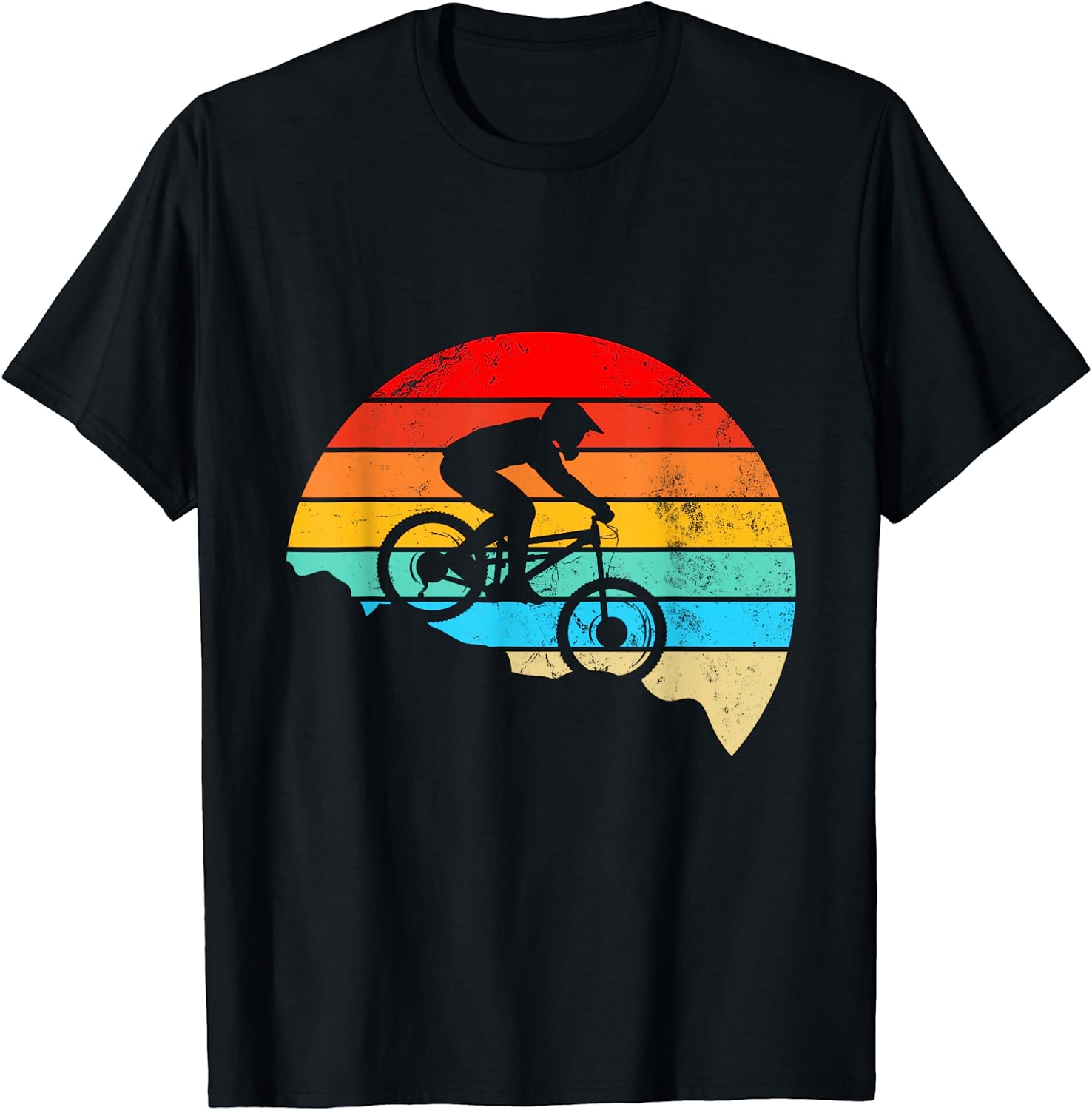 Vintage MTB Downhill Biking Cycling Biker Mountain Bike Love T-Shirt Best Price