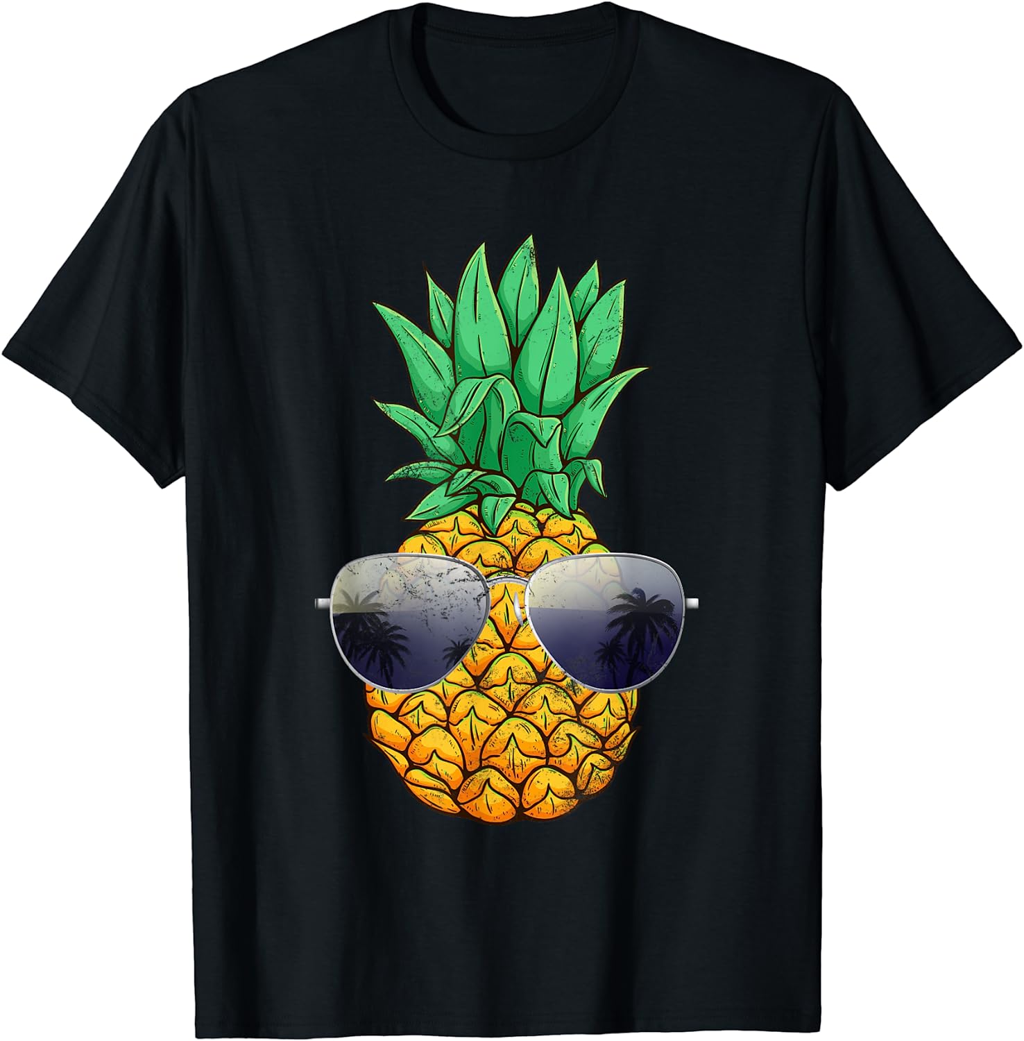 Pineapple Wearing Sunglasses Hawaiian Beaches Hawaii Aloha T-Shirt Best Price