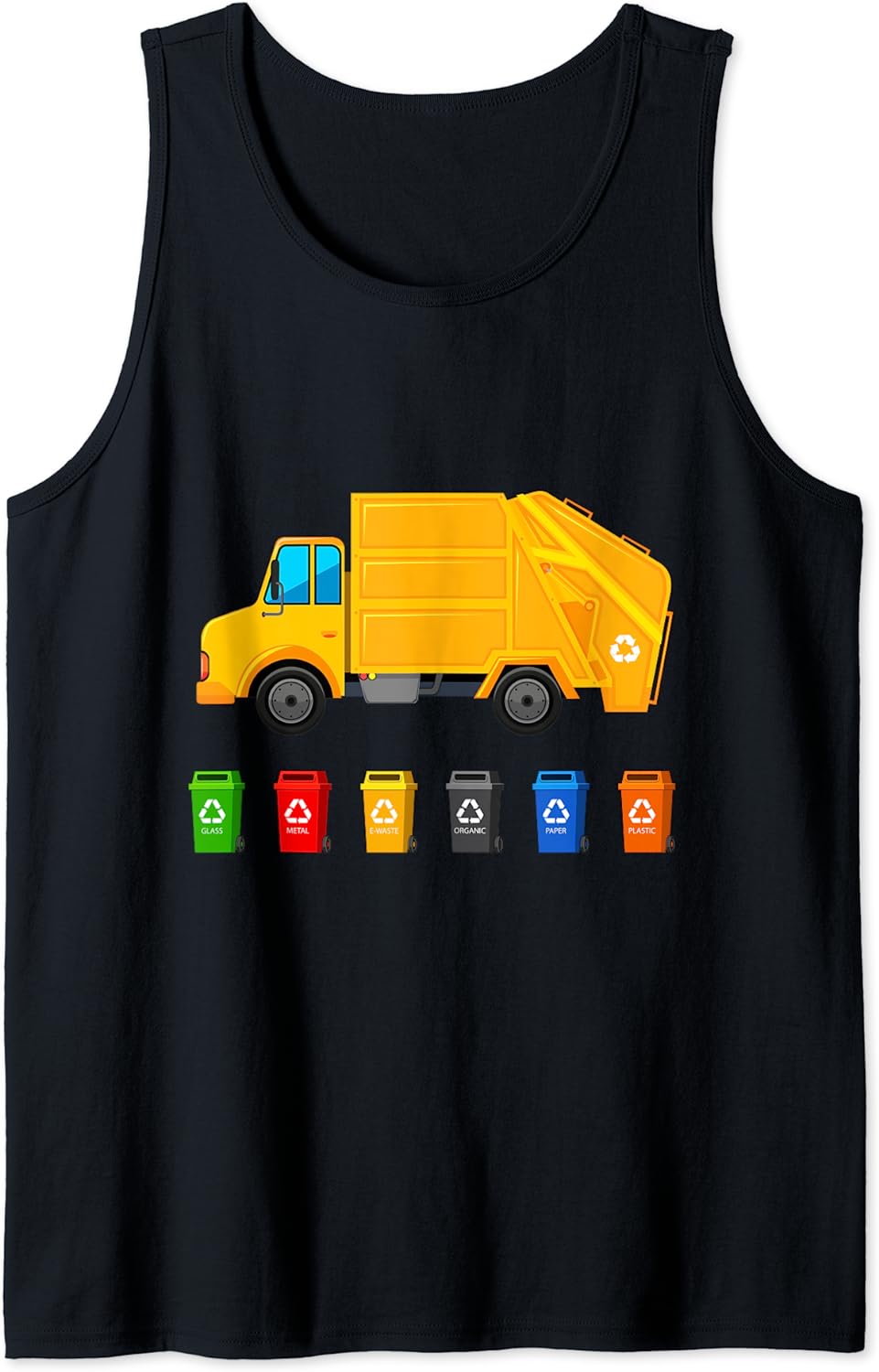Recycling Trash Truck Funny Kids Garbage Bin Truck Cool Tank Top Best Price